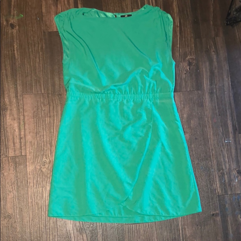 Green Petal Front Dress